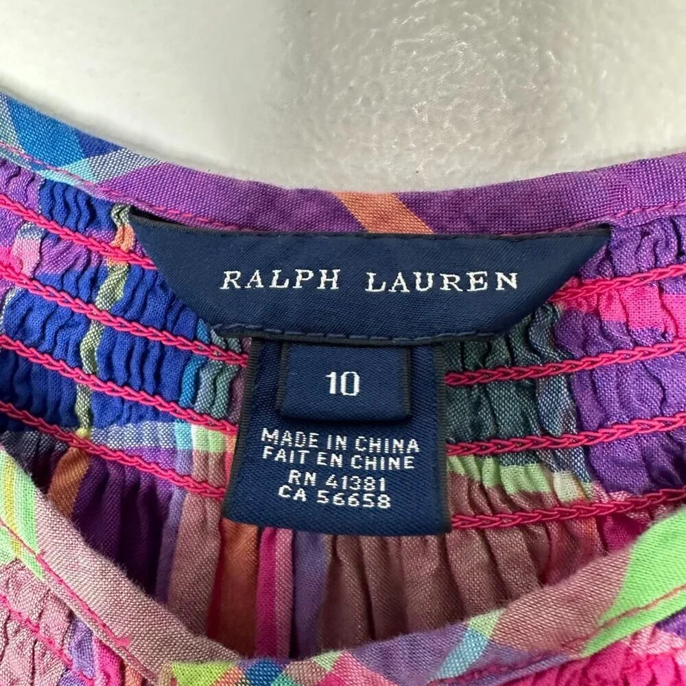 Ralph Lauren‎ Girls Dress Size 10 Plaid